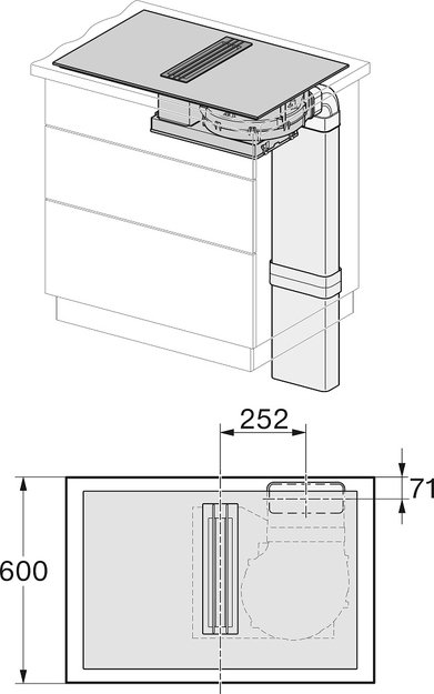 Индукционная варочная панель с вытяжкой Miele KMDA 7634 FR (preview 5)