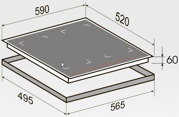 Стеклокерамическая варочная панель Zigmund Shtain CI 69.6 I (preview 5)