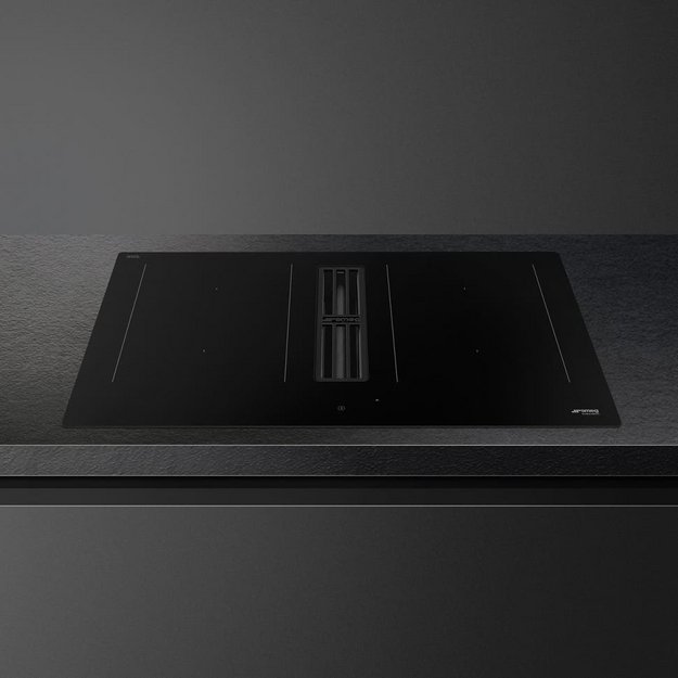 Варочная панель со встроенной вытяжкой Smeg HOBD382N2 (preview 2)