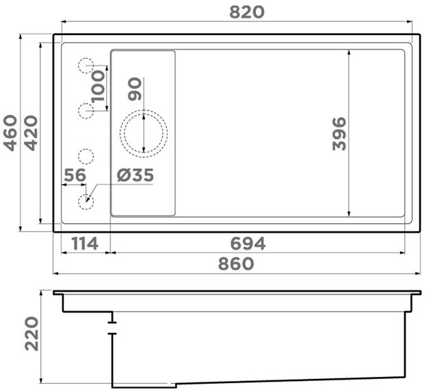 Мойка Omoikiri Kinaru Pro 86-U/I AZ azur blue матовый (preview 7)