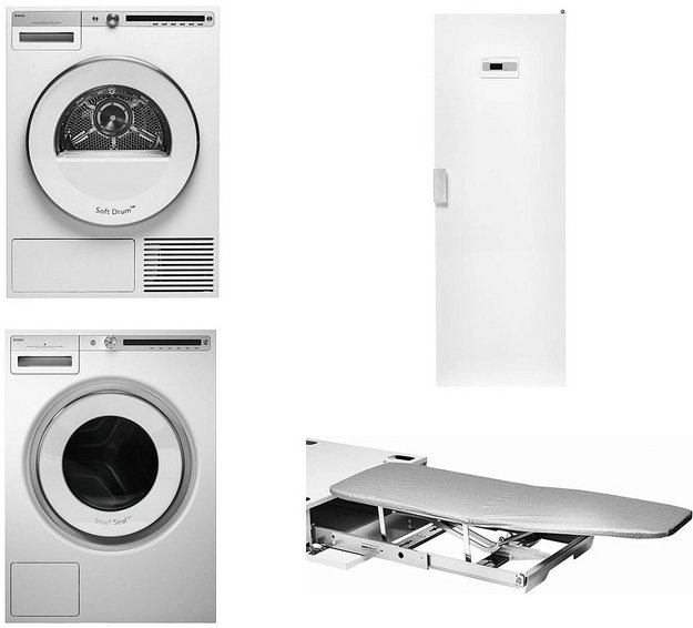 Asko Logic 26 (стиральная машина W4086C.W/3 + сушильная машина T408HD.W + сушильный шкаф DC7784 V.W + гладильная доска HI1153W) (preview 1)