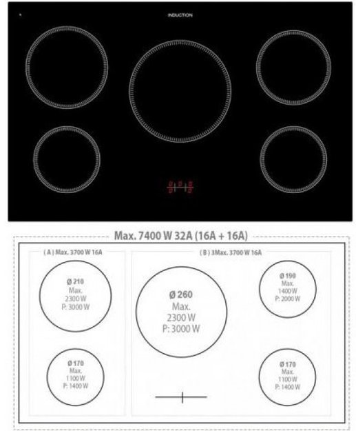 Варочный центр Lofra RSD96MFTE/5I Br (preview 2)