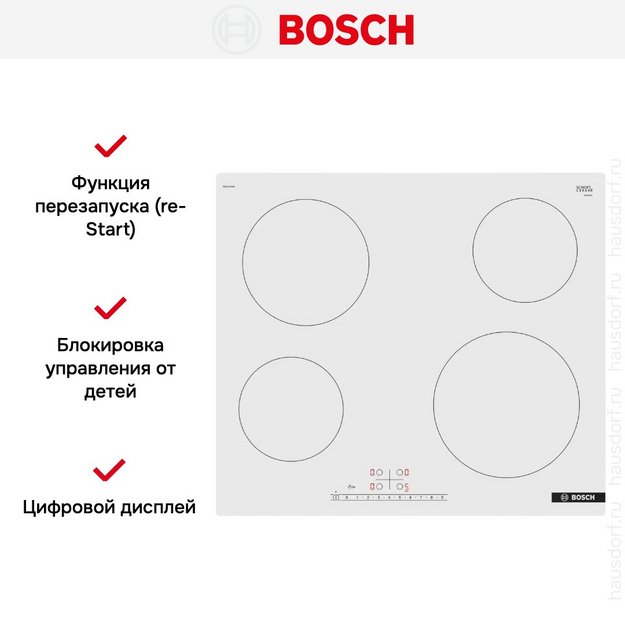 Электрическая варочная панель Bosch PKE612FA2E (preview 3)