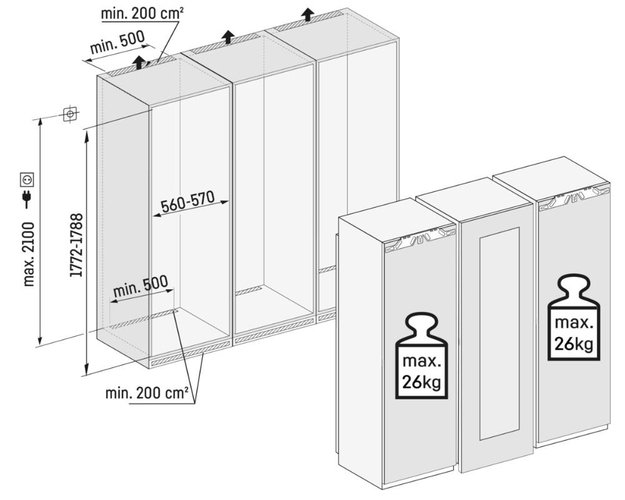 Встраиваемый холодильник Liebherr IXRFW 5153 Prime BioFresh NoFrost (preview 4)