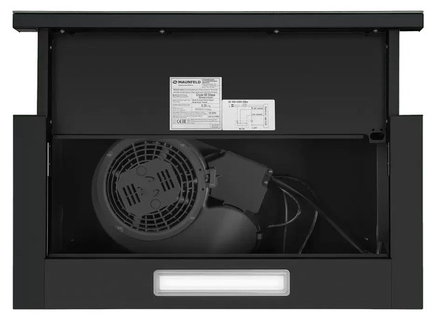 Встраиваемая вытяжка Maunfeld Clyde 50 чёрное стекло (preview 6)