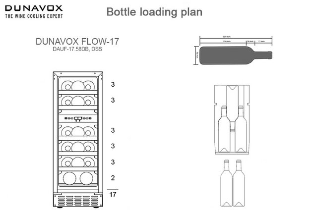 Встраиваемый винный шкаф Dunavox DAUF-17.58DMB (preview 6)