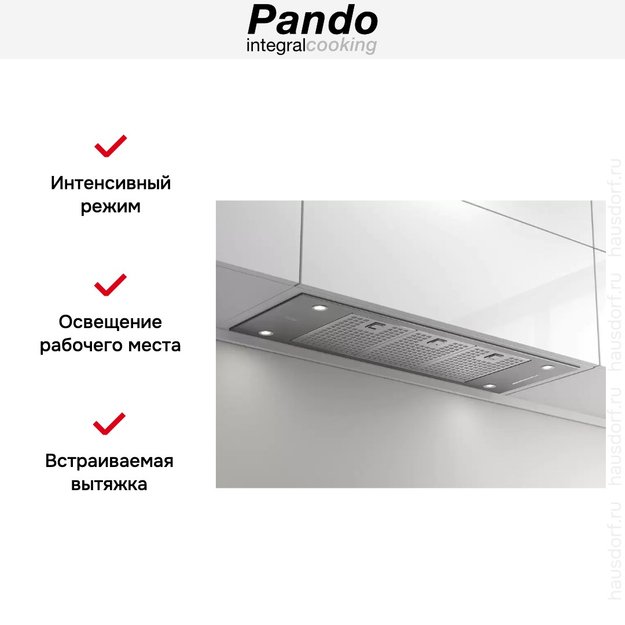 Встраиваемая вытяжка Pando EVO/580.11 INOX V.850 SEC (preview 6)