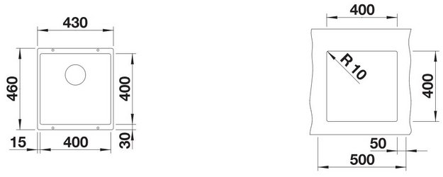 Мойка Blanco ROTAN 400-U Silgranit кофе (preview 3)