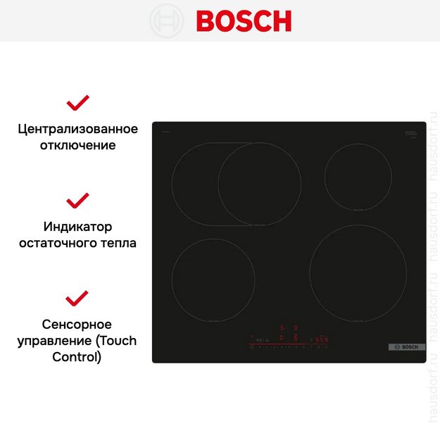 Индукционная варочная панель Bosch PIF61RHB1E (preview 6)