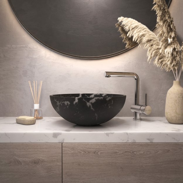 Раковина для ванны Omoikiri Hitomi-BL Marble (preview 3)