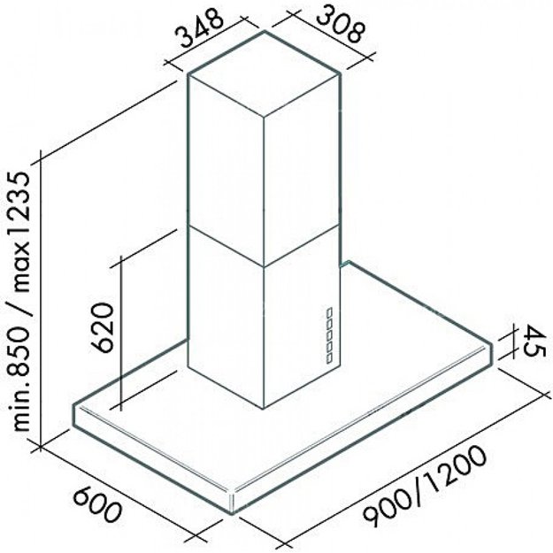 Вытяжка Falmec Lux isola 120 ix (800) ECP (preview 4)