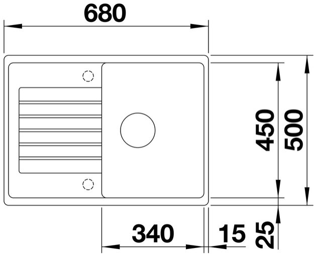 Мойка BLANCO ZIA 45 S Compact Silgranit антрацит (фото 2) Мойка BLANCO ZIA 45 S Compact Silgranit антрацит (preview 2)
