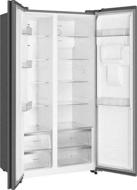 Отдельностоящий холодильник с инвертором и подачей воды Weissgauff WSBS 590 Inverter NoFrost Water Dispenser Grey (preview 5)