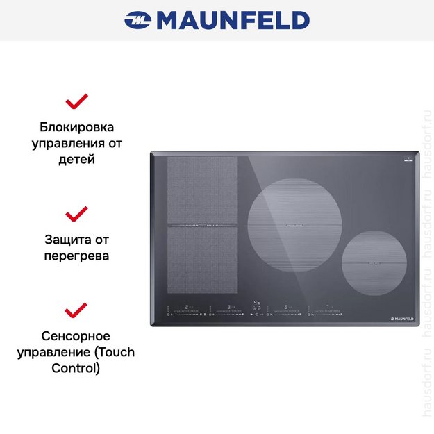 Индукционная варочная панель Maunfeld CVI804SFLGR (preview 7)