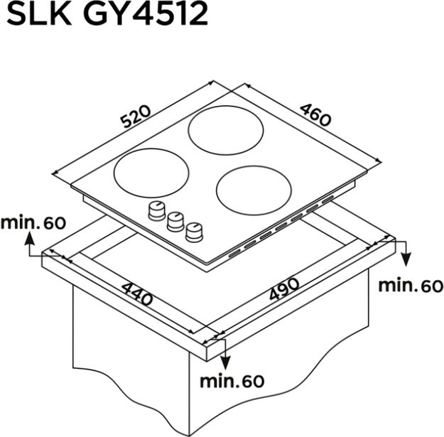 Газовая варочная панель Schaub Lorenz SLK GY4512 (фото 10) Газовая варочная панель Schaub Lorenz SLK GY4512 (preview 10)
