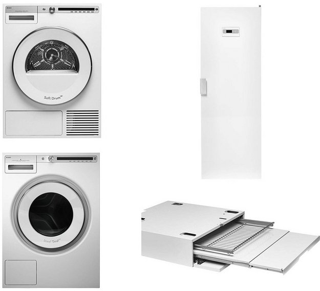 Asko Logic 24 (стиральная машина W4086C.W/3 + сушильная машина T408HD.W + сушильный шкаф DC7784 V.W + выдвижная полка HDB1153W) (preview 1)