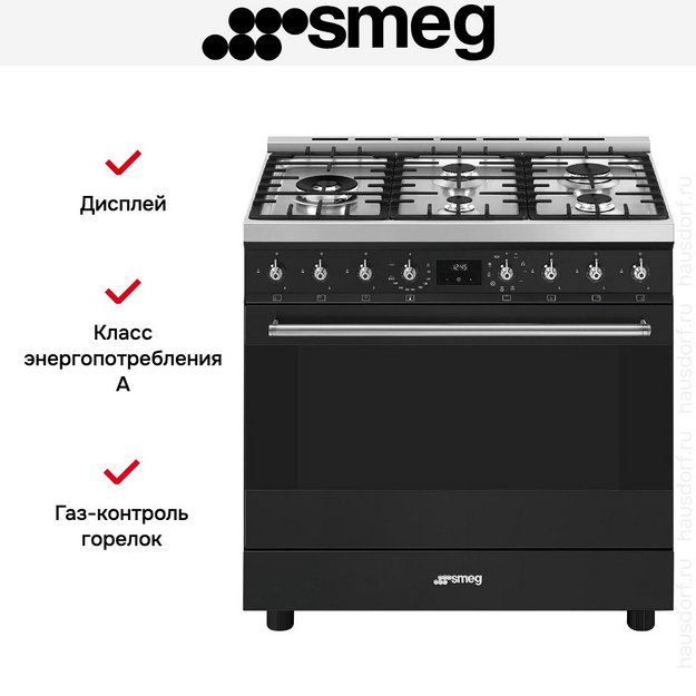Варочный центр Smeg C95GMCMB2 (preview 2)
