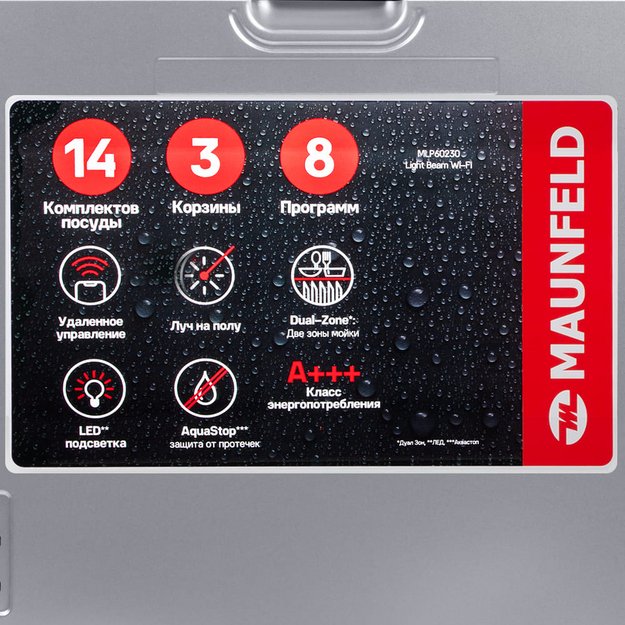 Встраиваемая посудомоечная машина Maunfeld MLP60230 Light Beam Wi-Fi (preview 9)