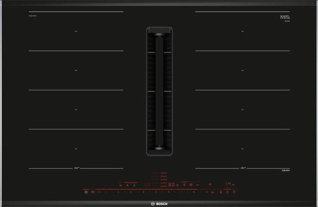 Индукционная варочная панель с вытяжкой Bosch PXX875D57E (фото 1) Индукционная варочная панель с вытяжкой Bosch PXX875D57E (preview 1)