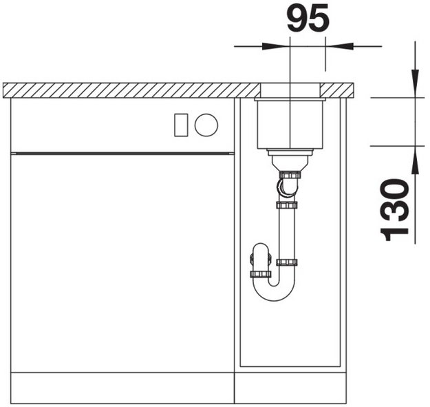 Мойка BLANCO SUBLINE 160-U Silgranit черный (фото 5) Мойка BLANCO SUBLINE 160-U Silgranit черный (preview 5)