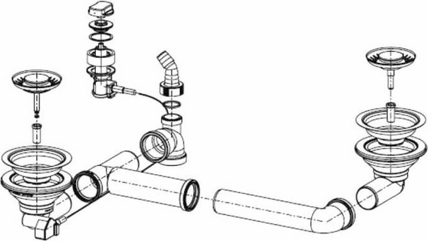Набор стоп-вентиль 3.5" + комплект для монтажа Franke 112.0006.274 (preview 3)