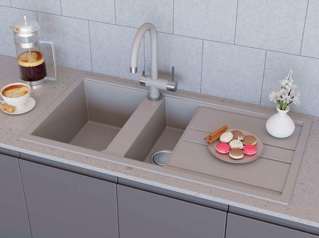 Мойка Omoikiri Kitagawa 100-2 WG (preview 2)