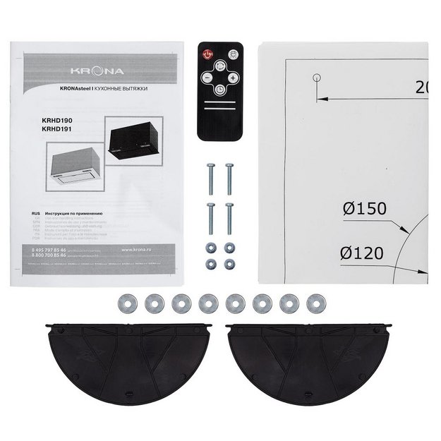 Встраиваемая вытяжка KRONA ZANDER 600 DN WHITE S (preview 13)