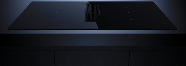 Индукционная варочная панель с вытяжкой Kuppersbusch KMI 9350.0 SR Black Velvet (preview 2)