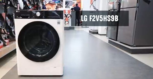 Стирально-сушильная машина LG F1296CDS0X (video 2)