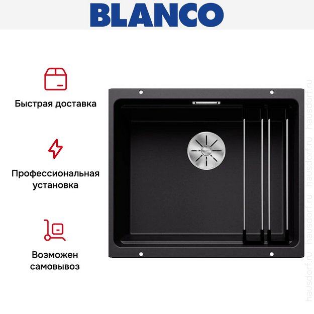 Мойка Blanco ETAGON 500-U SILGRANIT PuraDur 525887 черный (preview 15)