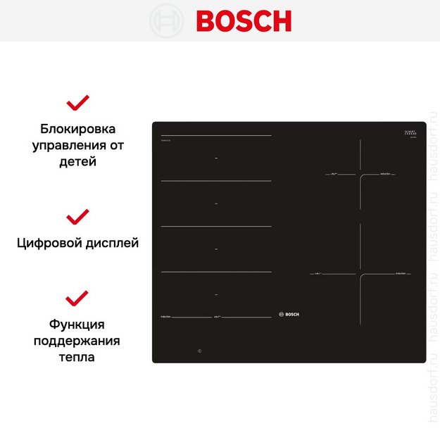Индукционная варочная панель Bosch PXE601DC1E (preview 7)