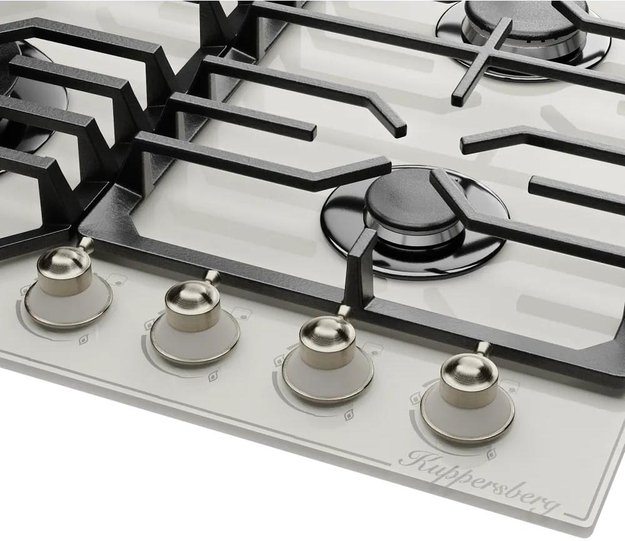 Газовая варочная панель Kuppersberg FG 601 W Silver (preview 3)