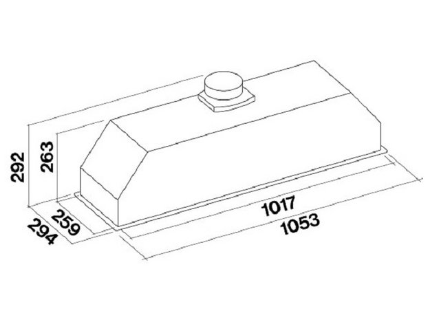 Встраиваемая вытяжка Falmec Design GRUPPO INCASSO PLUS 105 BL (preview 5)