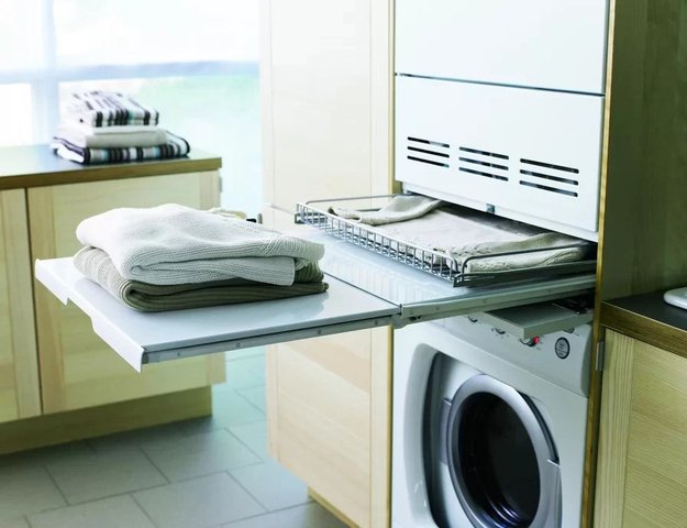 Выдвижная полка с корзиной для белья Asko HDB115 W (preview 1)