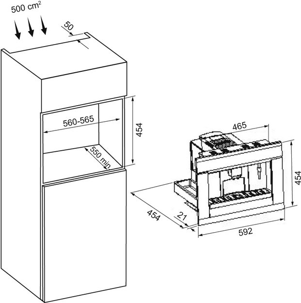 Встраиваемая кофемашина KRONA ONYX 45H coffee BL RAVEN BLACK (preview 17)