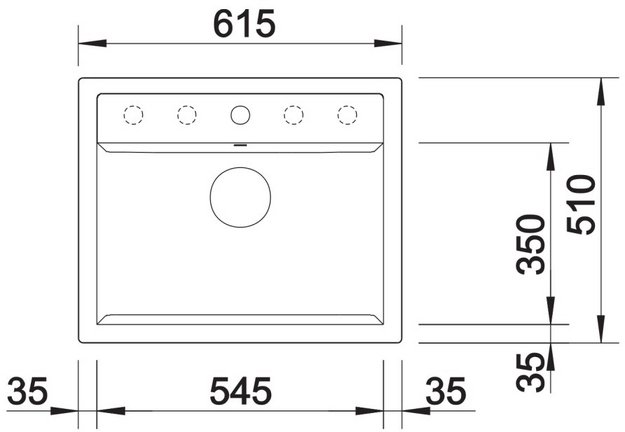 Мойка BLANCO DALAGO 6 Silgranit черный, клапан-автомат (preview 3)