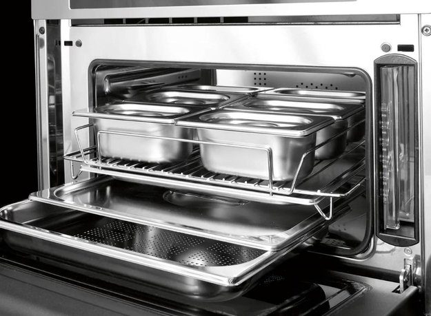 Встраиваемый комбинированный паровой шкаф Fulgor Milano LCSO 4511 TC WH (фото 2) Встраиваемый комбинированный паровой шкаф Fulgor Milano LCSO 4511 TC WH (preview 2)