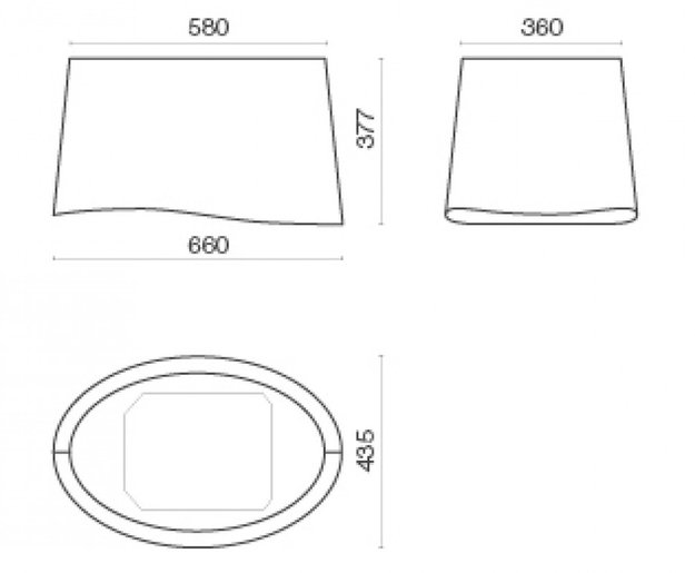 Вытяжка Falmec Mare 66 (450) (с системой E.ion) ECP black (preview 3)