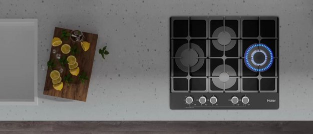 Газовая варочная панель Haier HHX-G64CWMB (preview 6)