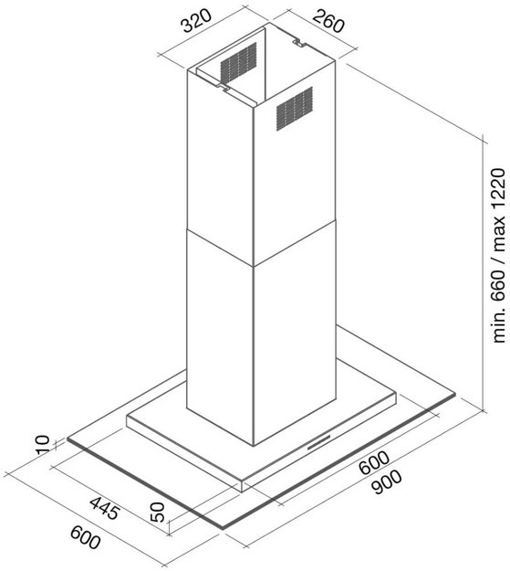 Вытяжка Falmec Exploit isola 90 ix touchfree (800) ECP (preview 4)