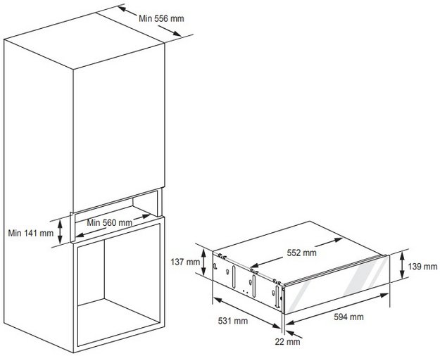 Встраиваемый подогреватель посуды Signature Kitchen Suite SKSWD2401S (preview 7)