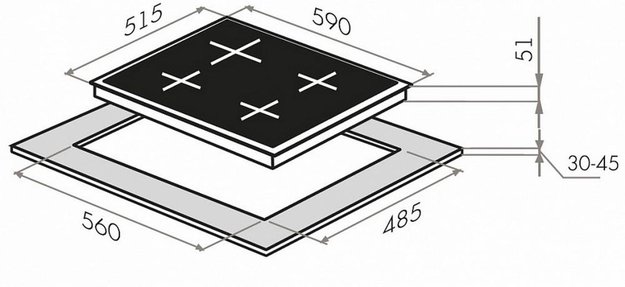 Газовая варочная панель MAUNFELD EGHS.64.33CS/G (preview 17)