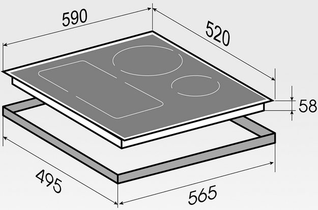 Индукционная варочная панель Zigmund Shtain CI 49.6 B (preview 5)