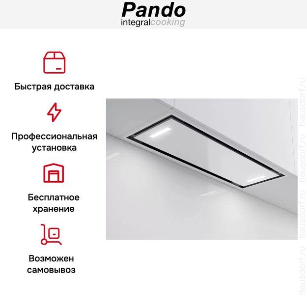 Встраиваемая вытяжка Pando NCR/78 IX-CR.BLANCO V.850 SEC (preview 7)