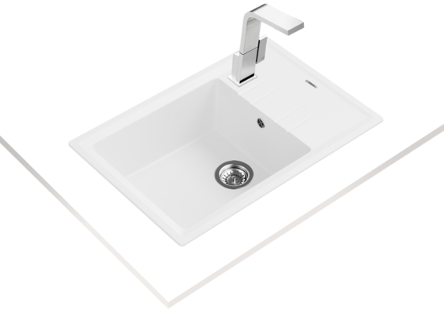 Мойка Teka Stone 60 S-TG 1B 1D white (фото 2) Мойка Teka Stone 60 S-TG 1B 1D white (preview 2)