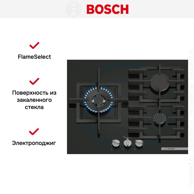 Газовая варочная панель Bosch PPC6A6I40O (preview 3)