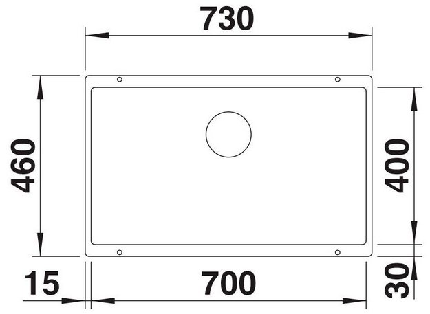 Мойка Blanco ROTAN 700-U Silgranit антрацит (preview 3)