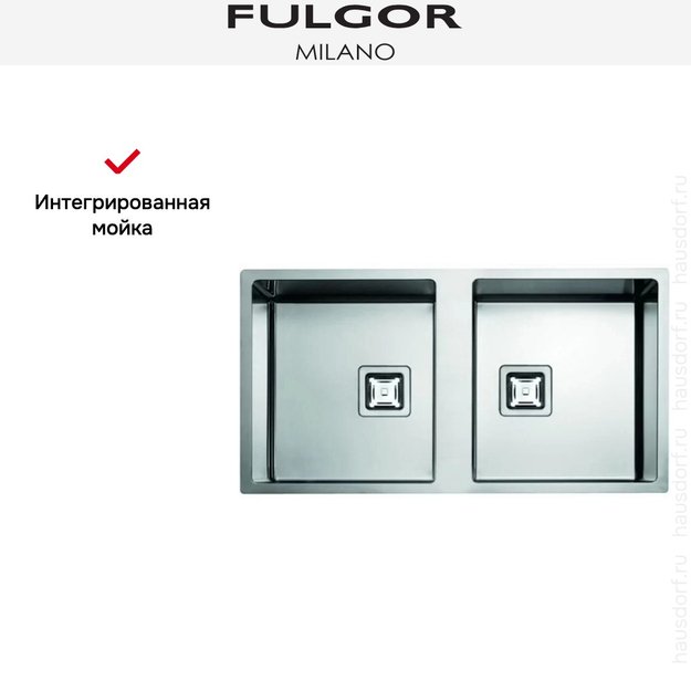 Мойка Fulgor Milano P2B 8545 Q F-SF (preview 3)