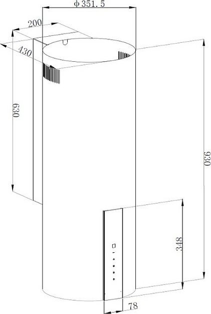 Вытяжка Korting KHC 35969 DW Cylinder (preview 2)