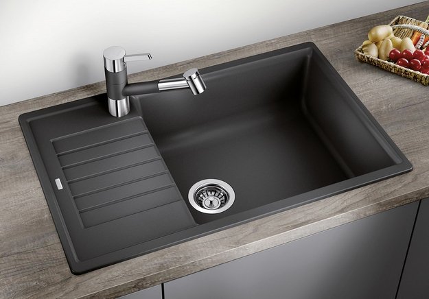 Мойка BLANCO ZIA XL 6 S Compact Silgranit антрацит (фото 2) Мойка BLANCO ZIA XL 6 S Compact Silgranit антрацит (preview 2)